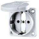 Розетка Schuko 16А 2P+E винт. клеммы IP54 сер. Mennekes 11030