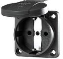 Розетка Schuko 16А 2P+E винт. клеммы IP54 черн. Mennekes 11032