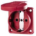 Розетка Schuko 16А 2P+E винт. клеммы IP54 красн. Mennekes 11033
