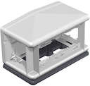 Бокс наполый Telitank 225х125х125мм T4L00C 9011 полиамид черн. OBO 7408300