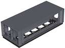 Бокс наполый Telitank 375х154х109мм T12L 00C 9011 полиамид черн. OBO 7408100