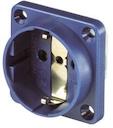 Розетка Schuko 16А 2P+E безвинт. клеммы IP20 син. Mennekes 11511