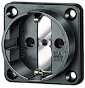 Розетка Schuko 16А 2P+E винт. клеммы IP20 черн. Mennekes 11532