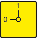 Панель передняя аварийный STOP для T0 жел. FS908GE-T0 EATON 003198