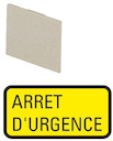Шильдик "ARRET D' Urgence" 399SQ25 жел. EATON 048638