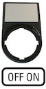 Шильдик "OFF-ON" с держателем 30х50 M22S-ST-GB10 черн. EATON 216499
