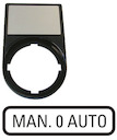 Шильдик "MAN-0-AUTO" с держателем 30х50 M22S-ST-GB12 черн. EATON 216501