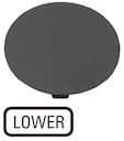 Шильдик кнопочный грибовидный "НИЖНИЙ" M22-XDP-S-GB18 черн. EATON 218294