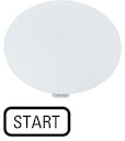 Шильдик кнопочный грибовидный "START" M22-XDP-W-GB1 черн. EATON 218284