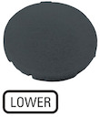 Шильдик кнопочный плоский "НИЖНИЙ"M22-XD-S-GB18 черн. EATON 218209