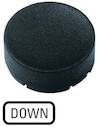 Шильдик кнопочный выступающий "ВНИЗ" M22-XDH-S-GB4 черн. EATON 218245