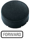 Шильдик кнопочный выступающий "FORWARD" M22-XDH-S-GB15 черн. EATON 218250