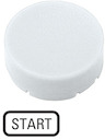 Шильдик кнопочный выступающий "START" M22-XDH-W-GB1 бел. EATON 218242