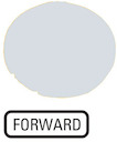 Линза в кнопки M22-XDL-W-GB15 с подсветкой плоская "FORWARD" бел. EATON 218337