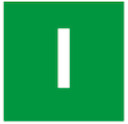 Шильдик "I" 11TQ18 зел. EATON 088007
