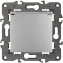 14-2103-03 Эл/ус ЭРА Розетка 2P+E Schuko со шторками с крышкой, 16A-250В, IP20, Эра Elegance, алюминий