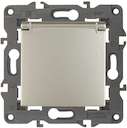 14-2103-04 Эл/ус ЭРА Розетка 2P+E Schuko со шторками с крышкой, 16A-250В, IP20, Эра Elegance, шампань