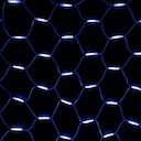 Гирлянда "Сеть" 2x3м 432LED бел./син. провод бел. каучук Neon-Night 217-143