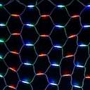 Гирлянда "Сеть" 2x3м 432LED мультиколор провод бел. каучук Neon-Night 217-149