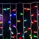 Гирлянда "Светодиодный Дождь" 2х1.5м 300LED RGB 230В свечение с динамикой при приобитении контроллера 245-907 провод прозр. Neon-Night 245-309