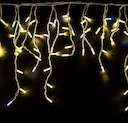 Гирлянда Айсикл 4.8х0.6 м эффект мерцания 176LED жел. 220В провод бел. Neon-Night 255-161