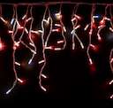Гирлянда Айсикл 4.8х0.6 м эффект мерцания 176LED красн. 220В провод бел. Neon-Night 255-162