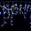 Гирлянда Айсикл 4.8х0.6 м эффект мерцания 176LED син. 220В провод бел. Neon-Night 255-163
