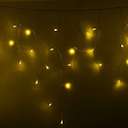 Гирлянда Айсикл (бахрома) 2.4х0.6 м 88LED жел. 230В провод прозр. Neon-Night 255-051