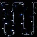 Гирлянда модульная "Дюраплей LED" 20м 200LED мерцающий "Flashing" (каждый 5-й диод) бел. провод бел. каучук Neon-Night 315-185