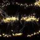 Гирлянда LED ClipLight 2х4В 5 нитей по 20 метров теплый белый Flashing