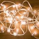 Гирлянда "LED Galaxy Bulb String" 10м 6х30LED бел. IP65 влагостойкая провод бел. каучук Neon-Night 331-305