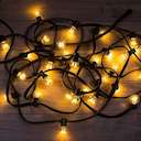 Гирлянда "LED Galaxy Bulb String" 10м 6х30LED тепл. бел. IP65 влагостойкая провод черн. каучук Neon-Night 331-326