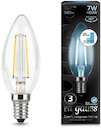 Лампа светодиодная Filament Candle 7Вт 4100К E14 step dimmable Gauss 103801207-S