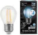 Лампа светодиодная Filament Globe 7Вт 4100К E27 step dimmable Gauss 105802207-S