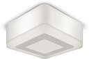 Светильник Backlight накладной квадрат. акрил, 3+3W, LED 3000K, 105*105, 1/40