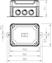 Коробка распр. огнестойкая с жесткой крышкой T100ED 10-5 AS OBO 7205623