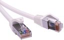 Патч-корд экранированный CAT5E F/UTP 4х2, LSZH, белый, 0.5м