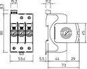 Устройство защиты от импульсных перенапр. УЗИП 320В CombiController V50-3+FS-320 3 пол. OBO 5093548