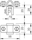 Зажим для проволоки фальцевый 270 8-10 VA OBO 5317208