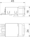 Разъем RJ45 категория 5e экран Snap-In