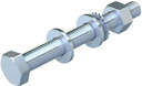 3160734 Комплект болт+шайба+гайка m10x25 SKS 10X25 F