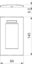 Рамка 2-м Modul45 84х140мм верт. с полем для маркировки AR45-BSF2 AL серебр. OBO 6119366