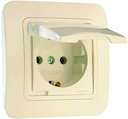 Розетка 1-м СП Lillium 16А IP20 без заземл. крем Makel 70229