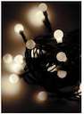 Гирлянда декоративная "Маленькие шарики cherry" 30LED 4.4м (2.9+1.5м) зел. провод IP20 тепл. бел. Космос KOC_GIR30LEDBALL_W