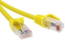 Патч-корд неэкранированный CAT5E U/UTP 4х2, LSZH, желтый, 0.5м