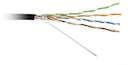 Кабель UTP 4-C5E-SOLID-OUTDOOR-40-500 витая пара UTP (U/UTP) кат. 5e 4х2х0.5 (24 AWG) ож (solid) для внешней прокладки (+60 град.C -40 град.C) PE (500м) (м) Hyperline 49118