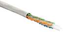 Кабель UTP 4-C6-SOLID-GY-305 витая пара UTP (U/UTP) кат. 6 4х2х0.5 (23 AWG) ож (solid) PVC сер. (305м) (м) Hyperline 42047