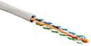 Кабель UTP 4-C5E-SOLID-GY-305 витая пара UTP (U/UTP) кат.5e 4 пары (24 AWG) одножильн. (solid) PVC (305м) сер. Hyperline 41903