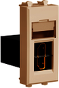 HDMI розетка модульная, тип А-А, Avanti, Ванильная дымка, 1 модуль