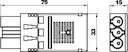 Штекер 3п Modul45connect ST-F GST18i3p SW черн. OBO 6108050